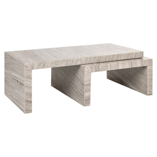 Salontafel Novaz set van 2 - Wit - Afbeelding 6