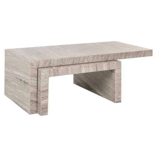 Salontafel Novaz set van 2 - Wit - Afbeelding 9