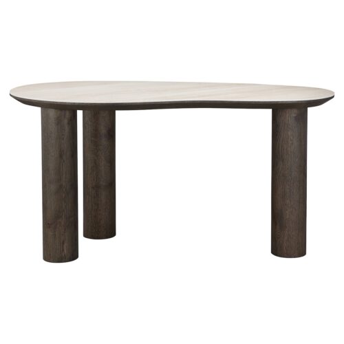 Organische Bureau Ritz Travertin - 150 x 75 cm - Afbeelding 2