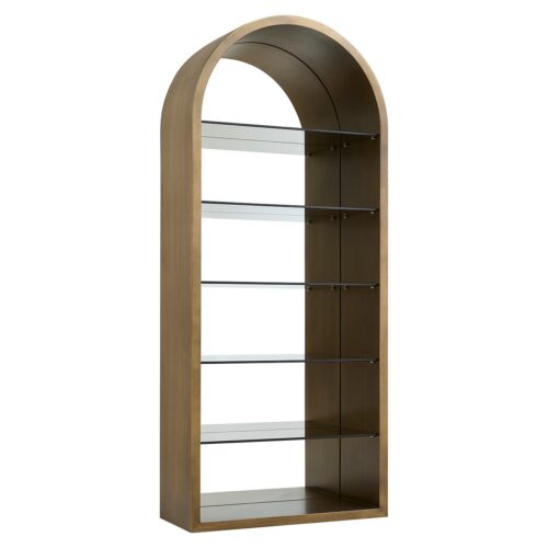 Wandkast Bowic 210 x 90cm kleur Brushed Gold