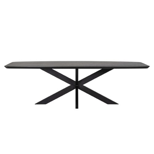 Deens Ovale Eettafel Bonvoy Eiken 260 x 100 cm - Zwart - Afbeelding 2