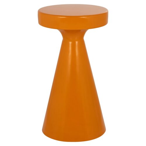 Ronde Bijzettafel Kimble 53 cm hoog - Oranje