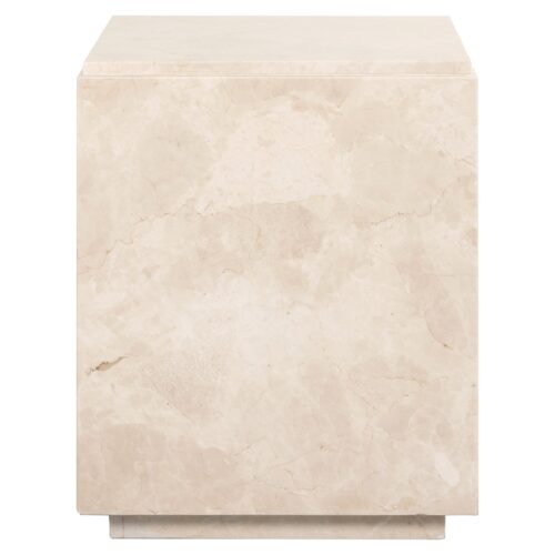 Bijzettafel Stanford Marmer 45 x 45 cm - Beige - Afbeelding 2
