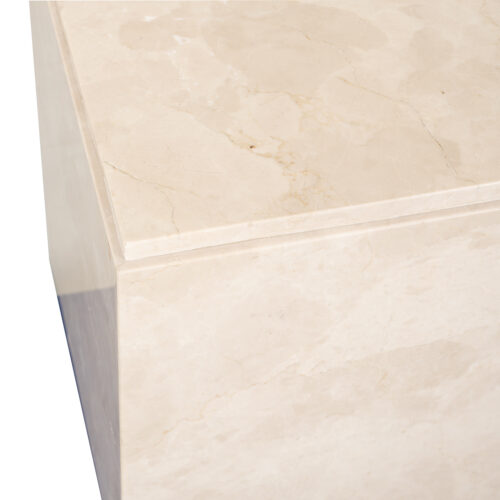 Bijzettafel Stanford Marmer 45 x 45 cm - Beige - Afbeelding 5