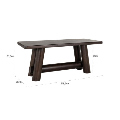 Bartafel Menara Acaciahout - 218 x 98 cm - Afbeelding 5