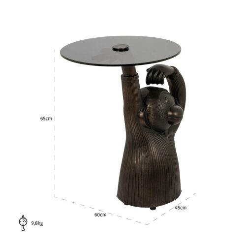 Bijzettafel Ape 60 x 45 cm - Brons - Afbeelding 5