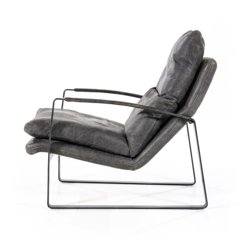 Fauteuil Lex - Antraciet vintage leer - Afbeelding 32