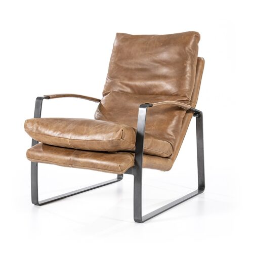 Fauteuil Lex - Cognac vintage leer - Afbeelding 10