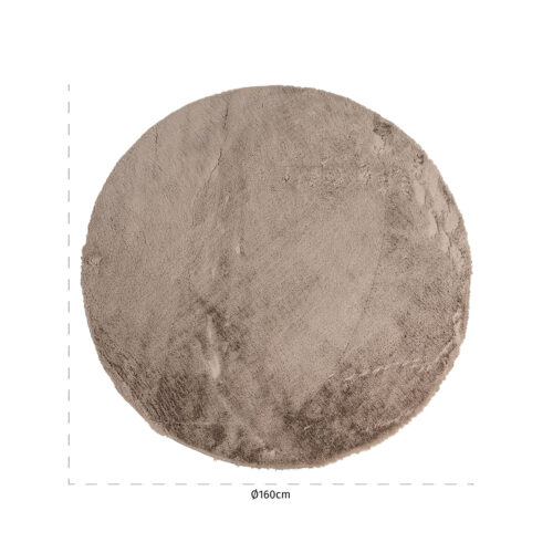 Vloerkleed Saifo furry 160cm (Zand) - Afbeelding 3