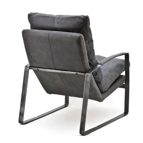 Fauteuil Lex - Antraciet vintage leer - Afbeelding 37