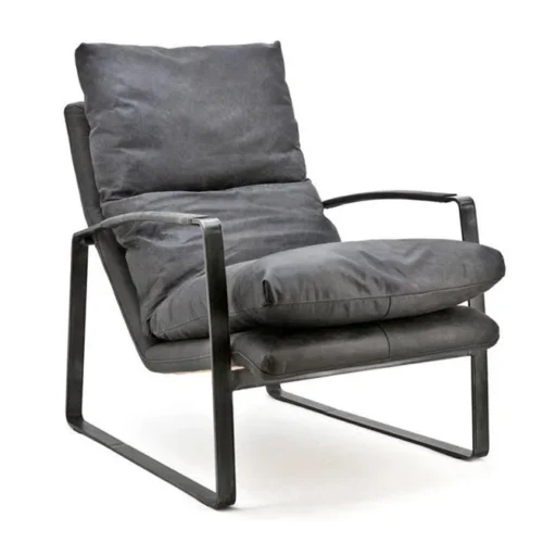 Fauteuil Lex - Antraciet vintage leer - Afbeelding 26