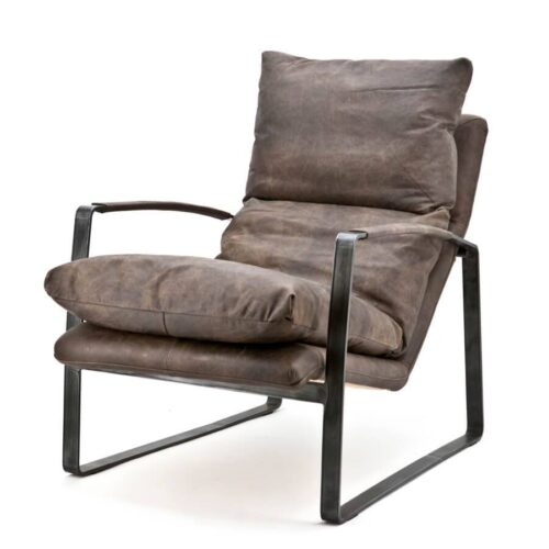 Fauteuil Lex - Antraciet vintage leer - Afbeelding 42