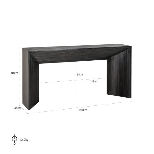 Sidetable Gizen Brass - 160 cm - Afbeelding 5