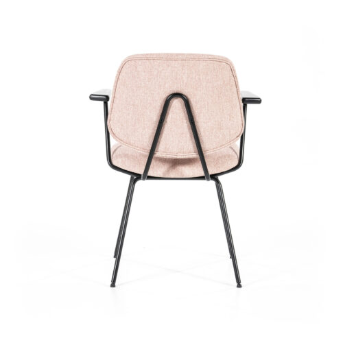 Stoel Lynn met armleuning - Roze - Afbeelding 23