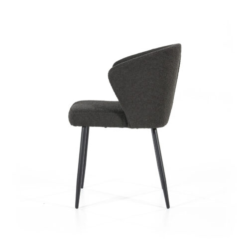 Stoel Santos Bouclé - Zwart (showroom model) - Afbeelding 24