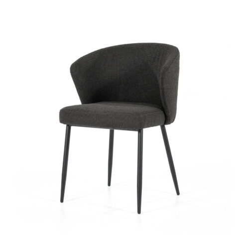 Stoel Santos Bouclé - Zwart (showroom model) - Afbeelding 21