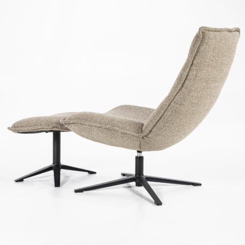 Fauteuil Marcus met voetenbank Beige - Afbeelding 18