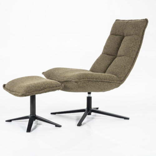 Fauteuil Marcus met voetenbank - Groen - Afbeelding 20