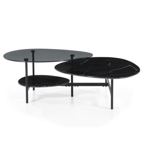 Salontafel Dylan Marmer - Zwart (showroom model) - Afbeelding 11