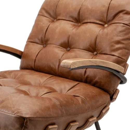 Fauteuil Bastiaan - Cognac java leder - Afbeelding 32