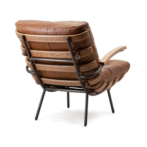 Fauteuil Bastiaan - Cognac java leder - Afbeelding 33