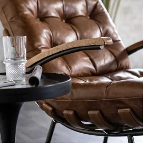 Fauteuil Bastiaan - Cognac java leder - Afbeelding 29