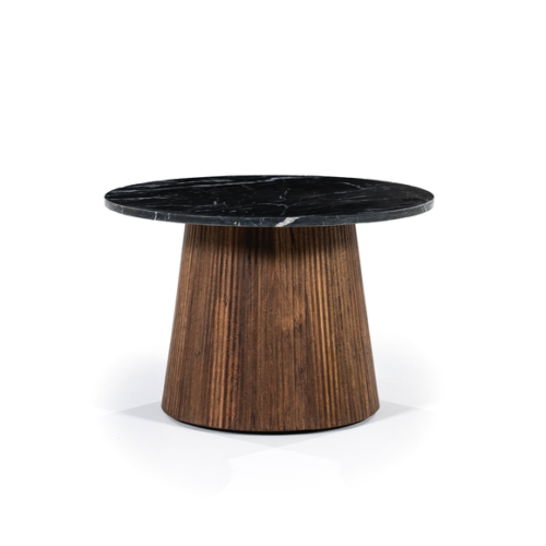 Ronde Bijzettafel Maxim Mangohout Marmer 60cm - Afbeelding 15