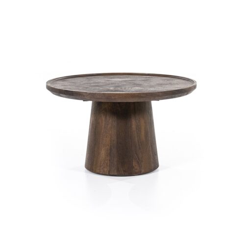 Ronde Salontafel Ron Mangohout 66 cm - Bruin - Afbeelding 7