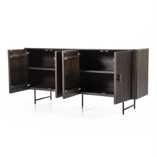 Dressoir Remi Mangohout en Metaal 170cm - Bruin - Afbeelding 20