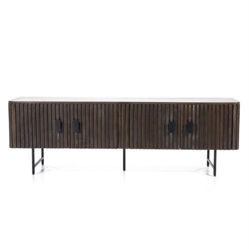 TV-meubel Remi Mangohout en Metaal 170cm - Bruin - Afbeelding 35