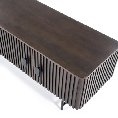 TV-meubel Remi Mangohout en Metaal 250cm - Bruin - Afbeelding 6
