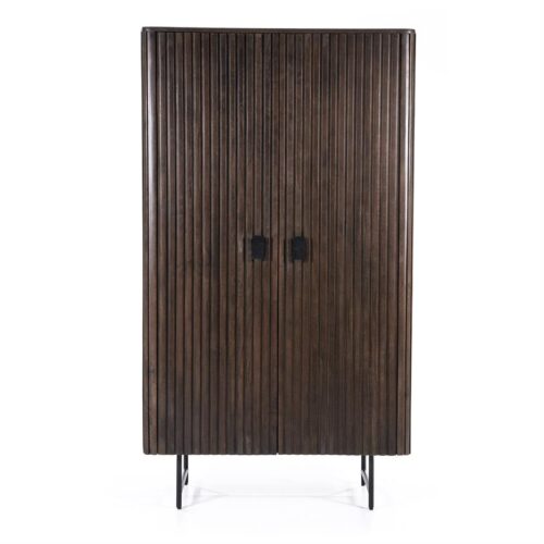 Opbergkast Remi Mangohout en Metaal 170 x 96 cm - Bruin - Afbeelding 17