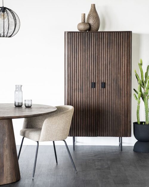 Opbergkast Remi Mangohout en Metaal 170 x 96 cm - Bruin - Afbeelding 16