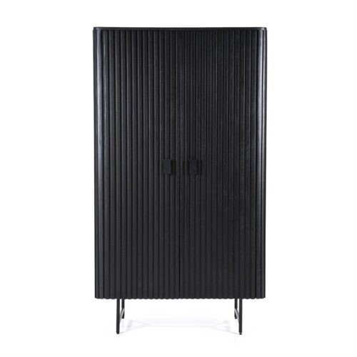 Opbergkast Remi Mangohout en Metaal 170 x 96 cm - Zwart - Afbeelding 20