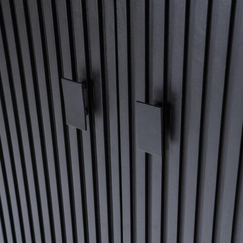 Opbergkast Remi Mangohout en Metaal 170 x 96 cm - Zwart - Afbeelding 23