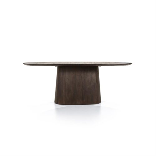Ovale Eettafel Aron Mangohout Bruin - 200cm - Afbeelding 12