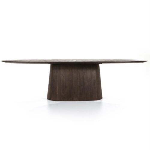 Ovale Eettafel Aron Mangohout Bruin - 200cm - Afbeelding 14