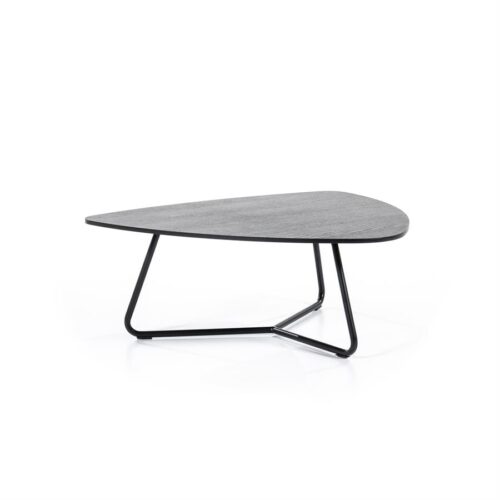 Organische Salontafel Moos Eikenhout 75 x 85 cm - Zwart - Afbeelding 9