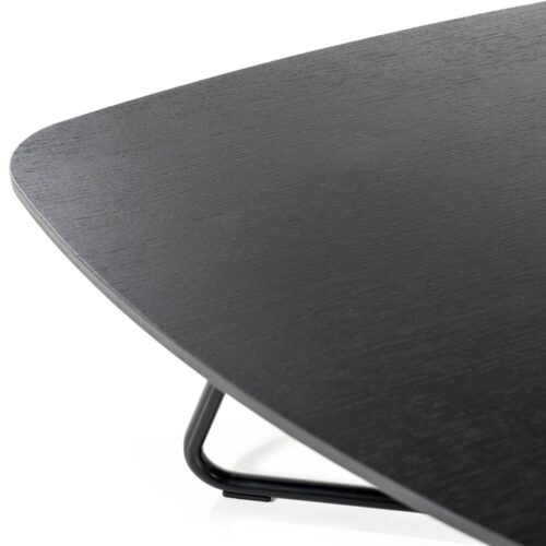 Organische Salontafel Moos Eikenhout 75 x 85 cm - Zwart - Afbeelding 15