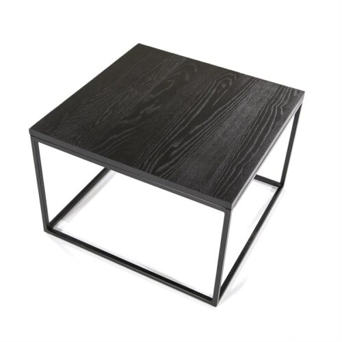 Salontafel Robin Eikenhout 60 x 60 cm - Zwart (showroom model) - Afbeelding 11