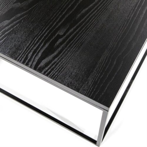 Salontafel Robin Eikenhout 60 x 60 cm - Zwart (showroom model) - Afbeelding 12