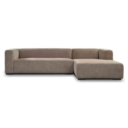 2,5- zits Lounge/Hoekbank Glasgow - Taupe (Lounge Links)