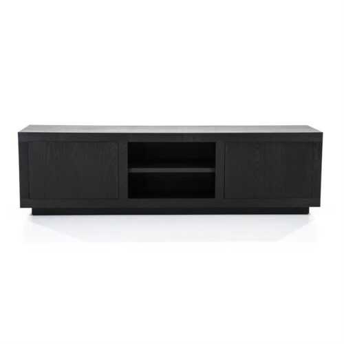 TV-meubel Helsinki Eikenhout 160 cm - Zwart - Afbeelding 11