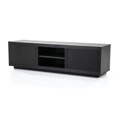 TV-meubel Helsinki Eikenhout 160 cm - Zwart - Afbeelding 14