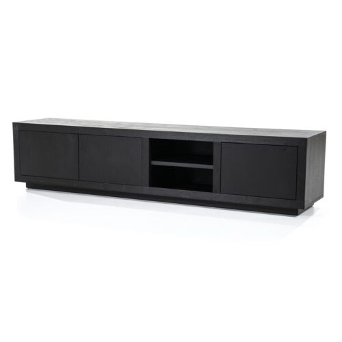 TV-meubel Helsinki Eikenhout 200 cm - Zwart - Afbeelding 21