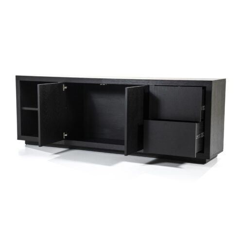 Dressoir Helsinki Eikenhout 200 cm - Zwart - Afbeelding 15