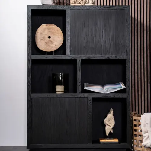 Opbergkast Helsinki Eikenhout 120 x 170 cm - Zwart - Afbeelding 19
