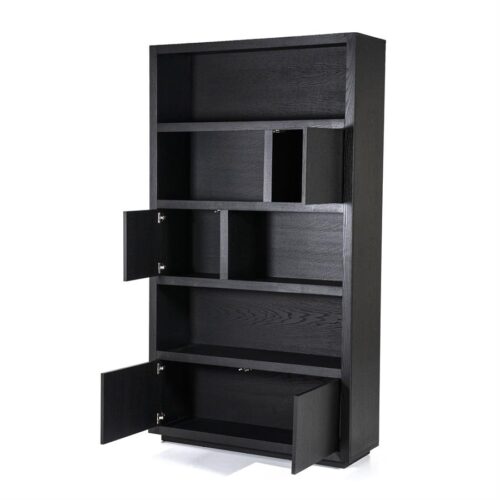 Opbergkast Helsinki Eikenhout 120 x 220 cm - Zwart - Afbeelding 14