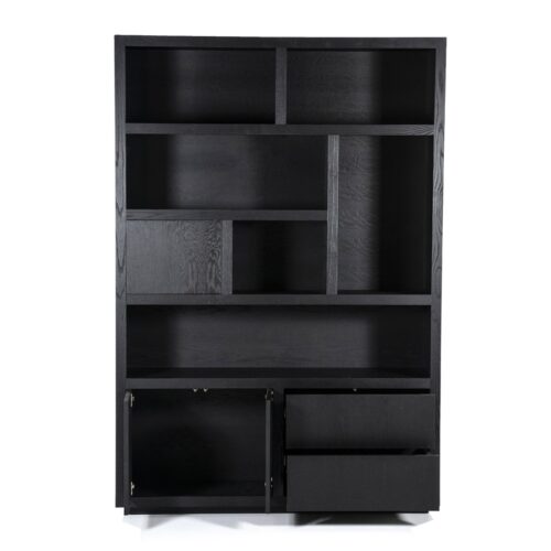 Opbergkast Helsinki Eikenhout 150 x 220 cm - Zwart - Afbeelding 18