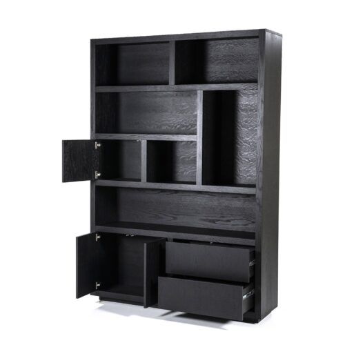 Opbergkast Helsinki Eikenhout 150 x 220 cm - Zwart - Afbeelding 20